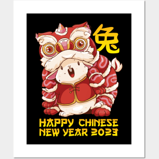 Good Luck Zodiac Happy Chinese New Year of the Rabbit Posters and Art